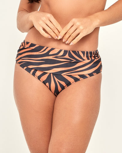 CALÇA ALTA FAIXA FIGI ZEBRA PRETO