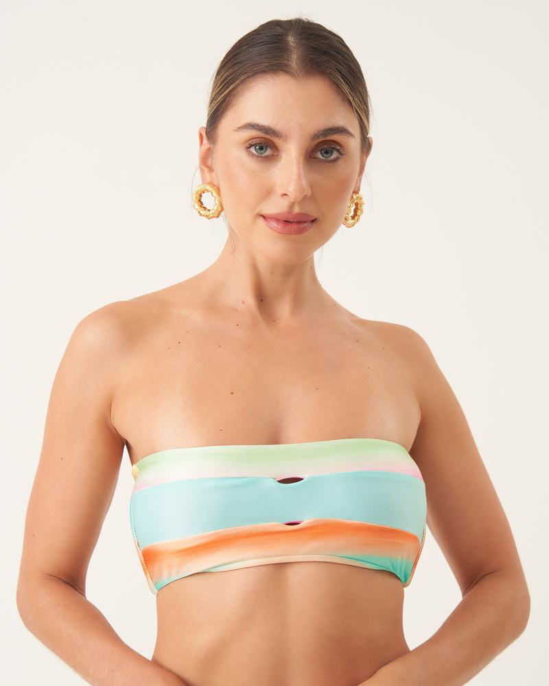 TOP BANDEAU ARUBA DUPLA FACE DEGRADÊ COLOR