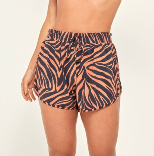 SHORT RECORTE HAWAII ZEBRA PRETO