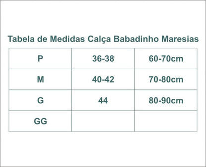 CALÇA BABADINHO MARESIAS PATCHWORK