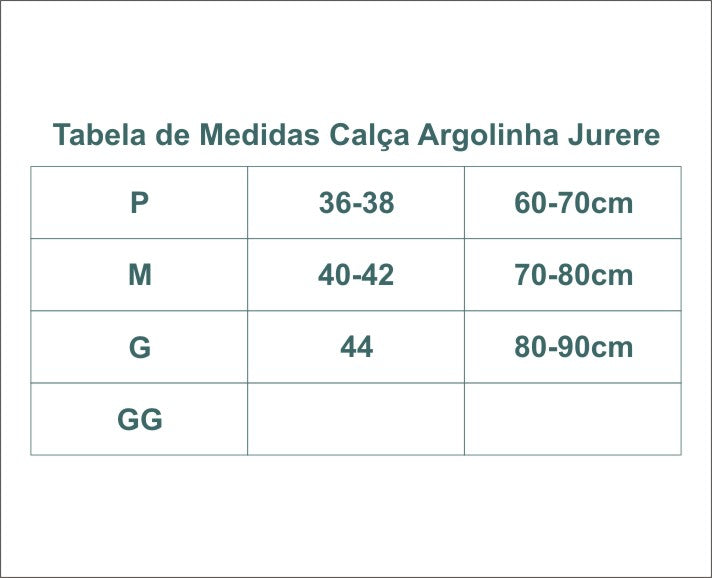 CALÇA ARGOLINHA JURERE ABACAXI CLASSIC